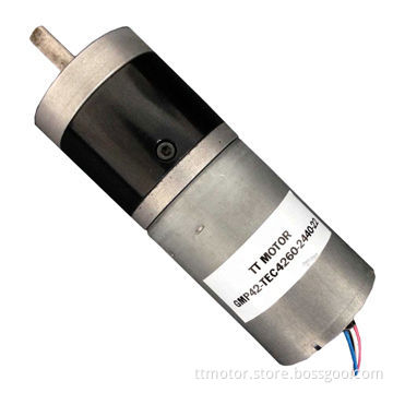 42mm 24v BLDC geared motor with planetary gearbox, 100kg.cm